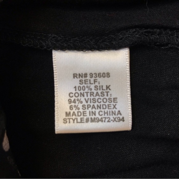 Matty M and R Jean Silk and Lace Black Ivory Tops, EUC, S - Picture 7 of 12